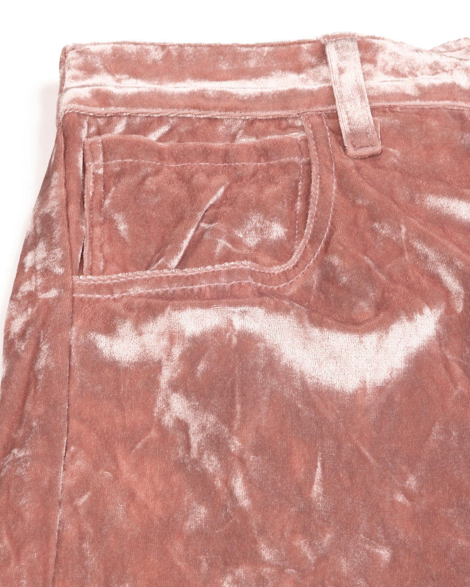 Big Stepper Shorts ~ Dusty Pink Velour – Amor Prohibido