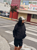 Brown & Black Love Yoke Harrington Jacket