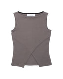 Grey Crossed American TankTop