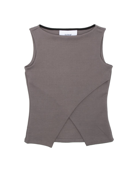Grey Crossed American TankTop