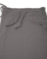 Asymmetrical Structured Ribbing Skirt