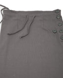 Asymmetrical Structured Ribbing Skirt