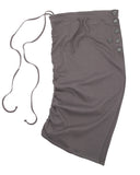 Asymmetrical Structured Ribbing Skirt