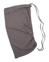 Asymmetrical Structured Ribbing Skirt