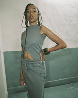 Grey Crossed American TankTop