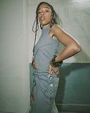 Grey Crossed American TankTop