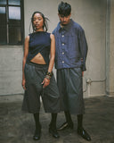 Relaxed Belted Long Capri Short