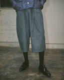 Relaxed Belted Long Capri Short