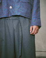 Relaxed Belted Long Capri Short