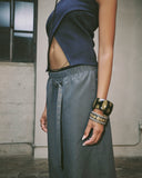 Relaxed Belted Long Capri Short
