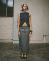 Asymmetrical Nylon RipStop Skirt