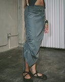 Asymmetrical Nylon RipStop Skirt