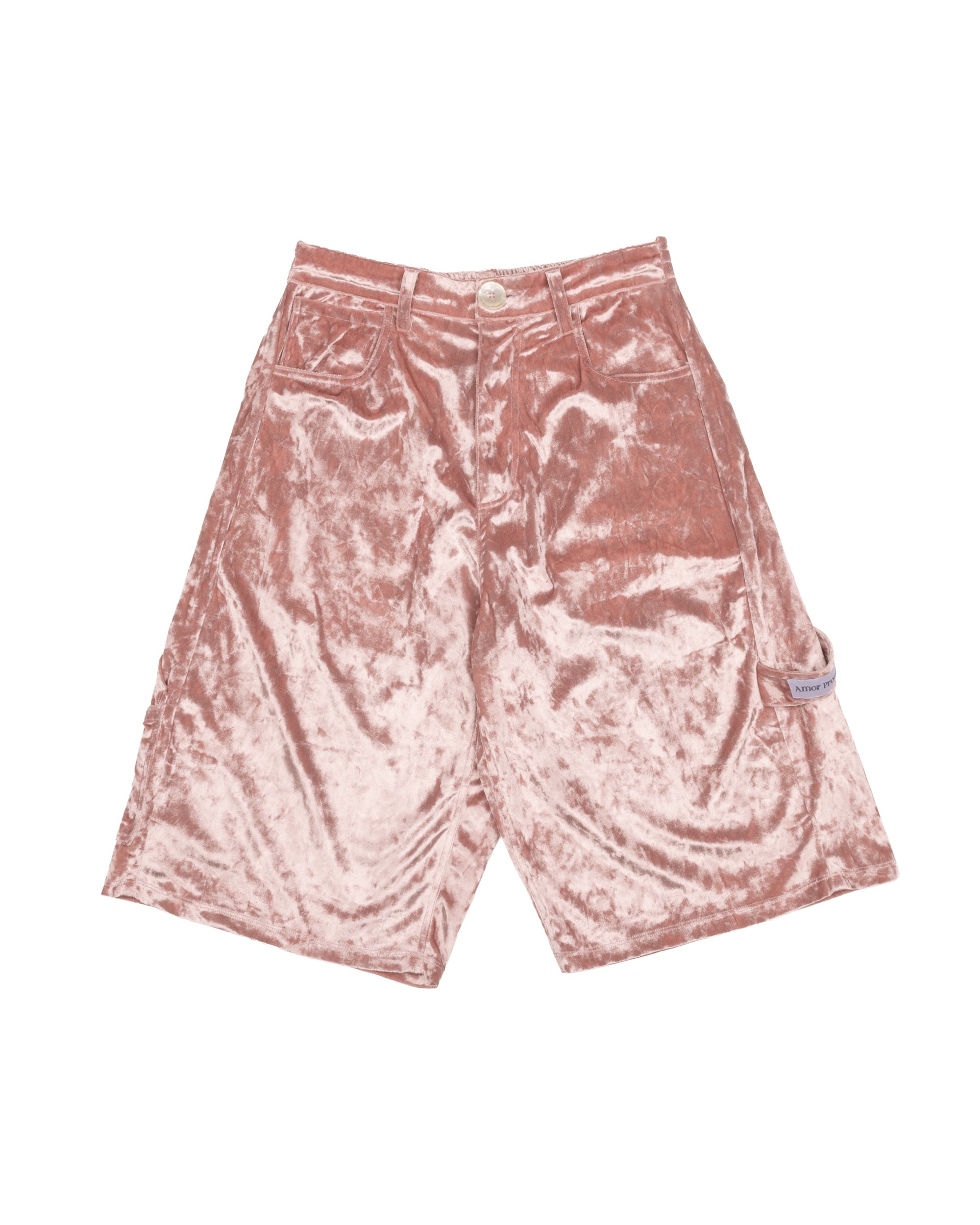 Big Stepper Shorts ~ Dusty Pink Velour – Amor Prohibido
