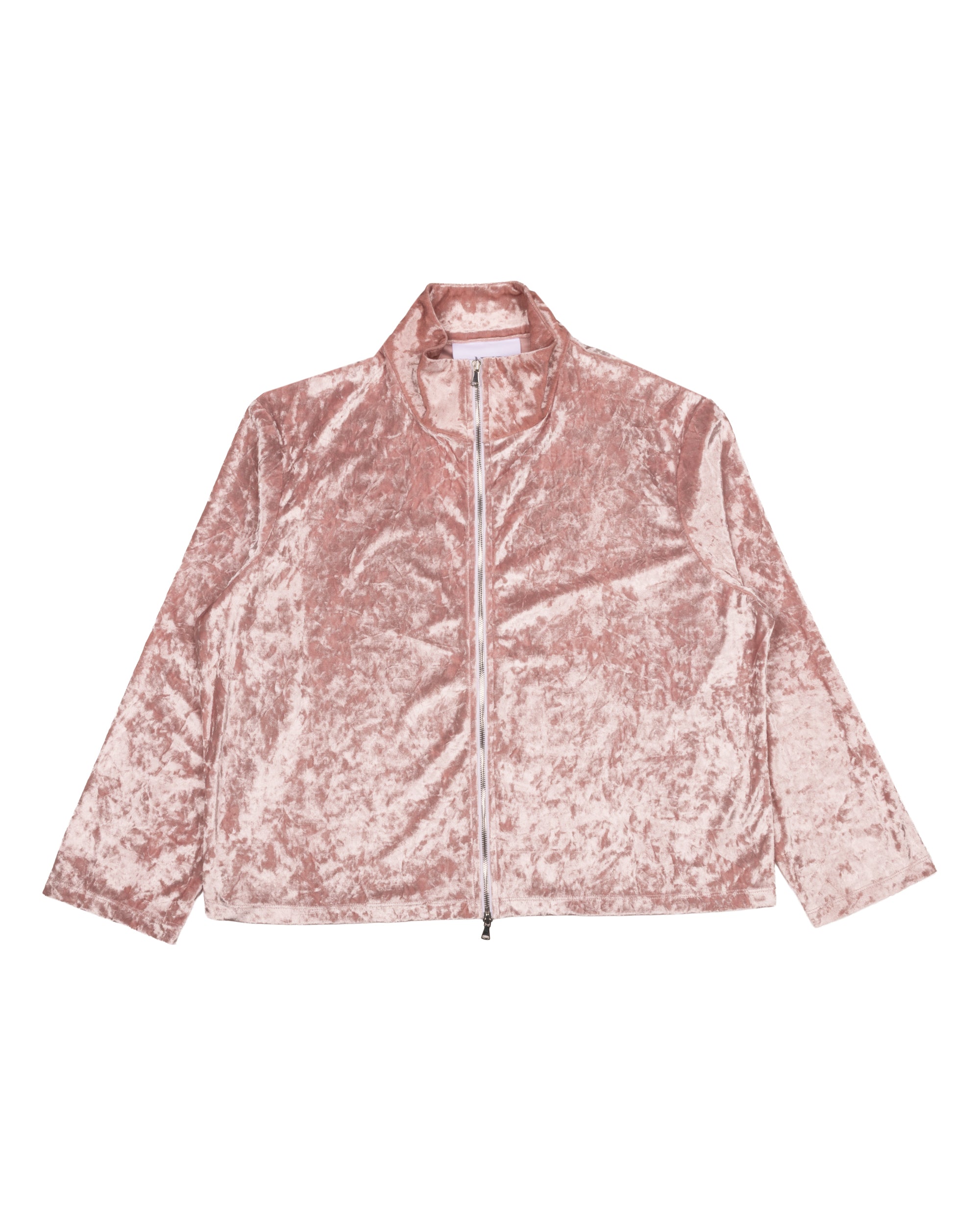 Amor Prohibido LA Double Zip Jacket — Dusty Pink Velour