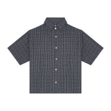 Plaid Indigo Love Button-Up