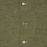 Moss Green Denim Love Button-Up