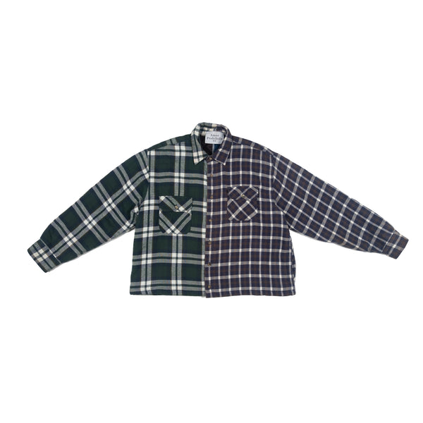 Navy & Green Split Flannel