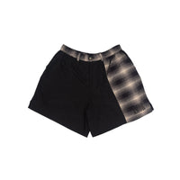 Black Nylon Amor cut deep Shorts